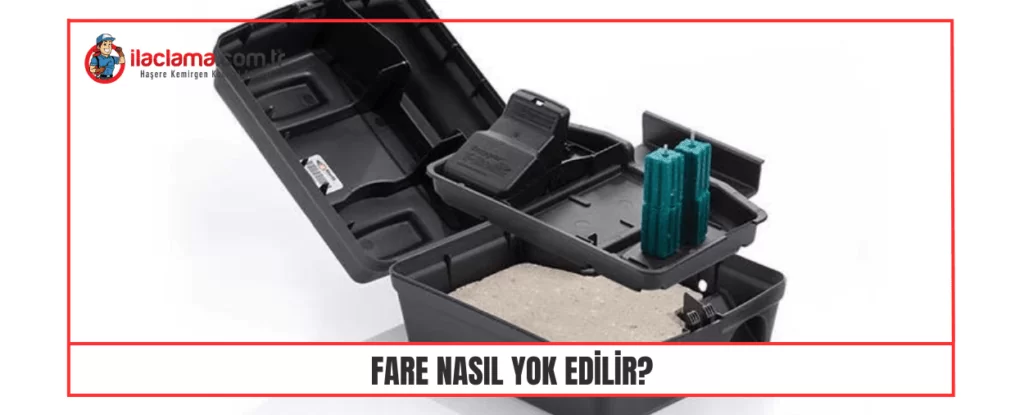 fare tuzakları ve fare istasyonları ile ilaçlama